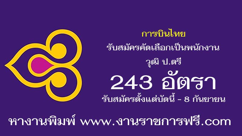 การบินไทย 243 อัตรา