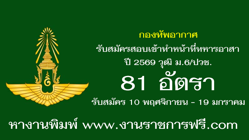 กองทัพอากาศ 81 อัตรา