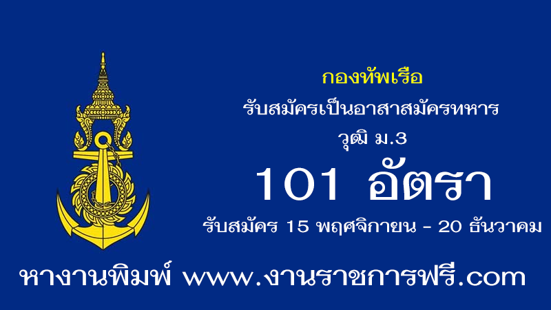 กองทัพเรือ 101 อัตรา