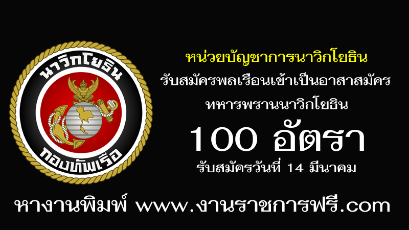 หน่วยบัญชาการนาวิกโยธิน 100 อัตรา